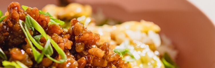 Honey Sesame Pork Cabbage Bowl mobile