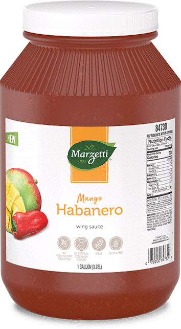 1 Gallon Mang Habanero Sauce Container