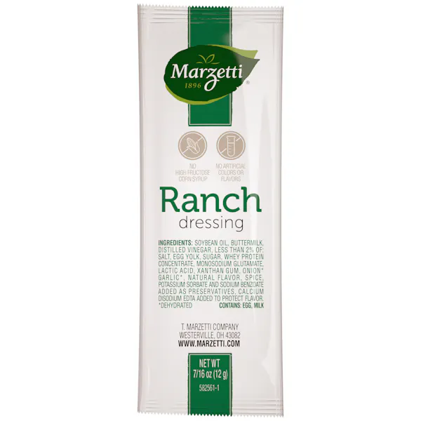 Marzetti Ranch Dressing | 12 Gram Packet | Bulk Dressings Marzetti Ranch Dressing | 12 Gram Packet | Bulk Dressings