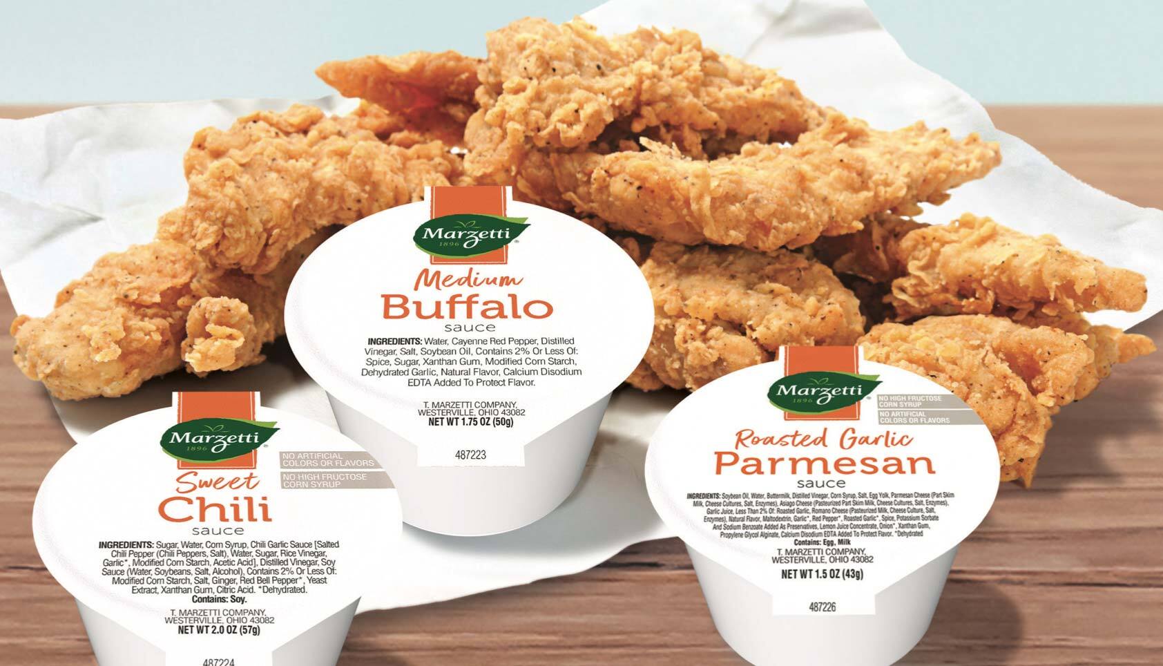 Chicken strips sauces